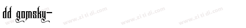 dd gomsky字体转换